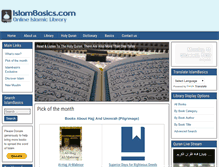 Tablet Screenshot of islambasics.com